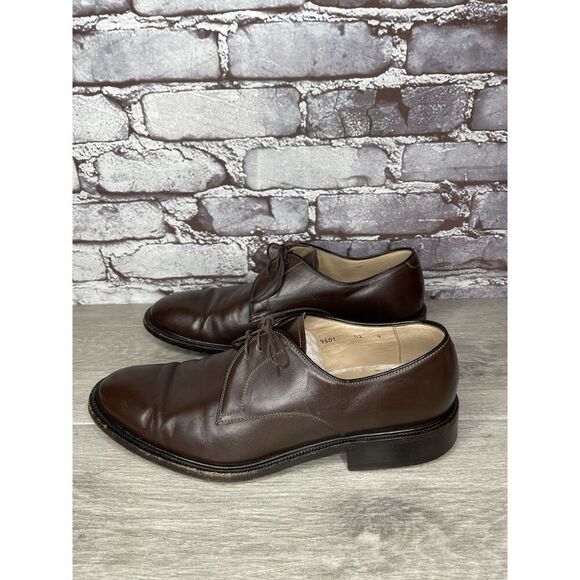 G.M. Endless 9502 Brown Leather Derby Oxfords Lace Up Dress Shoes Men 9M US/42EU main image 7